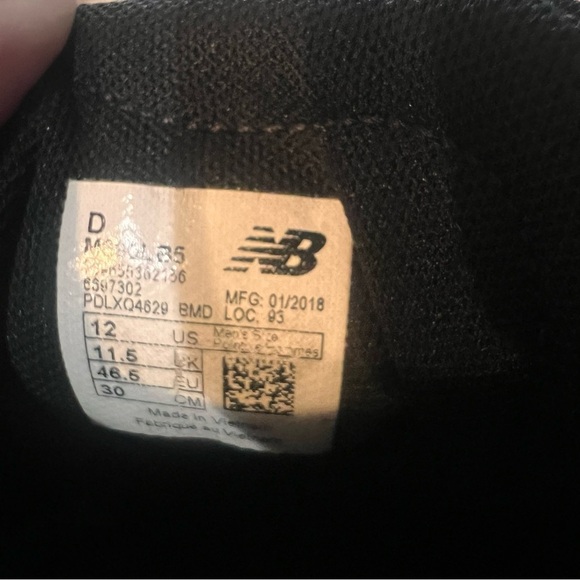 New Balance 680 V5 Athletic Shoes Mens Size 12 Black Running Lace Up Low Top main image 6